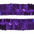 Тесьма с пайетками 12, шир. 20 мм/уп. 25+/-1 м, цвет фиолет - купить в Рязани. Цена: 778.19 руб.
