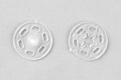 Кнопки пришивные пластиковые 15 мм, блистер 24шт, цв.-прозрачные - купить в Рязани. Цена: 68.79 руб.