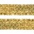 Тесьма с пайетками D16, шир. 35 мм/уп. 25+/-1 м, цвет золото - купить в Рязани. Цена: 1 281.60 руб.