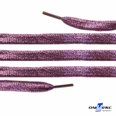 Шнурки #107-01, плоские 130 см, цв.розовый металлик - купить в Рязани. Цена: 35.45 руб.
