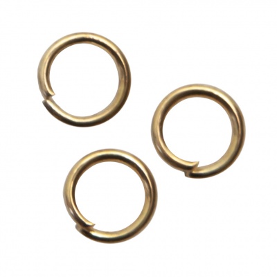 Кольцо  соединительное для бижутерии 5 мм, цв.-золото - купить в Рязани. Цена: 0.44 руб.