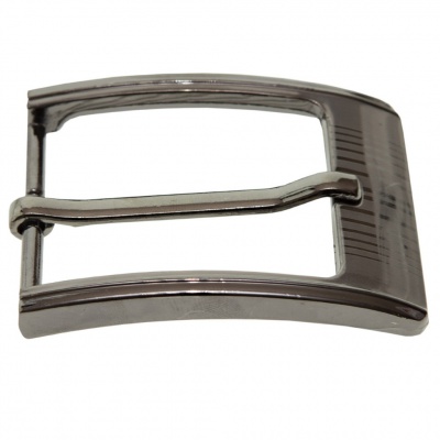 Пряжка металлическая для мужского ремня SC035#7 (шир.ремня 40 мм), цв.-тем.никель - купить в Рязани. Цена: 43.93 руб.
