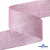 Лента парча 3341, шир. 38 мм/уп. 33+/-0,5 м, цвет розовый-серебро - купить в Рязани. Цена: 185.07 руб.