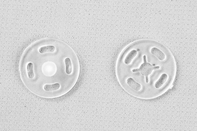 Кнопки пришивные пластиковые 13 мм, блистер 24шт, цв.-прозрачные - купить в Рязани. Цена: 62.27 руб.