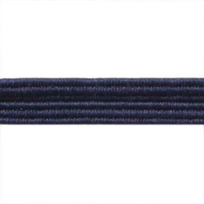 Резиновые нити с текстильным покрытием, шир. 6 мм ( упак.30 м/уп), цв.- 117-т.синий - купить в Рязани. Цена: 152.05 руб.