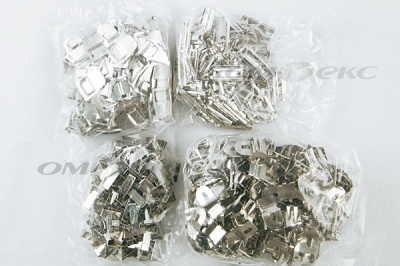 Крючки брючные 4 шипа "Стром" 144 шт. никель - купить в Рязани. Цена: 383.97 руб.