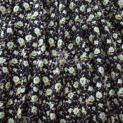 Плательная ткань "Софи" 8.1, 75 гр/м2, шир.150 см, принт растительный - купить в Рязани. Цена 243.96 руб.