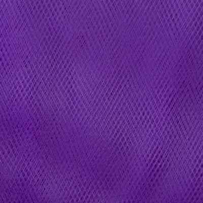 Фатин матовый 16-85, 12 гр/м2, шир.300см, цвет фиолетовый - купить в Рязани. Цена 96.31 руб.