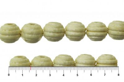0309-Бусины деревянные "ОмТекс", 16 мм, упак.50+/-3шт, цв.035-белый - купить в Рязани. Цена: 62.22 руб.