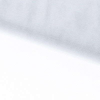 Трикотажное полотно Тюль Кристалл, 100% полиэфир, 16-01/белый, 15гр/м2, шир.160см. - купить в Рязани. Цена 128.39 руб.
