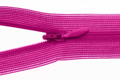 Молния потайная Т3 515, 50 см, капрон, цвет розовый - купить в Рязани. Цена: 8.62 руб.
