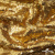 Трикотажное полотно, Сетка с пайетками,188 гр/м2, шир.140 см, цв.-тем.золото (#51) - купить в Рязани. Цена 505.15 руб.