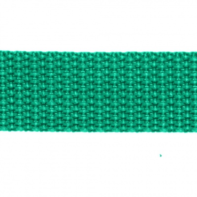Стропа текстильная, шир. 25 мм (в нам. 50+/-1 ярд), цвет яр.зелёный - купить в Рязани. Цена: 397.52 руб.