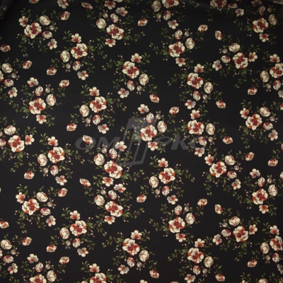 Плательная ткань "Фламенко" 3.1, 80 гр/м2, шир.150 см, принт растительный - купить в Рязани. Цена 239.03 руб.