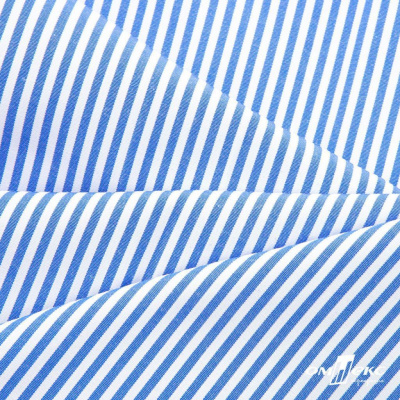Ткань сорочечная Полоска Кенди, 115 г/м2, 58% пэ,42% хл, шир.150 см, цв.3-синий, (арт.110) - купить в Рязани. Цена 306.69 руб.
