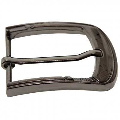 Пряжка металлическая для мужского ремня SC035#3 (шир.ремня 40 мм), цв.-тем.никель - купить в Рязани. Цена: 43.93 руб.