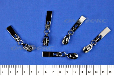 Слайдер декоративный, металлический №1/спираль Т7/никель - купить в Рязани. Цена: 6.29 руб.