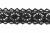 Тесьма кружевная 0621-1567, шир. 15 мм/уп. 20+/-1 м, цвет 080-чёрный - купить в Рязани. Цена: 471.74 руб.