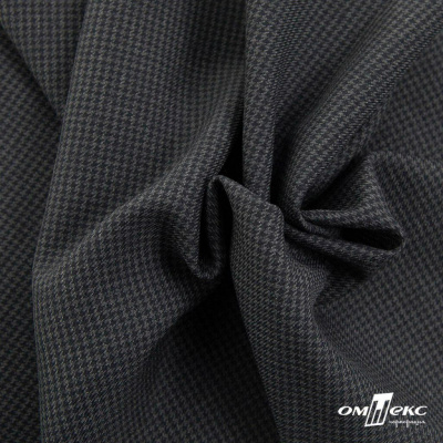 Ткань костюмная Пье-де-пуль 24013, 210 гр/м2, шир.150см, цвет т.серый - купить в Рязани. Цена 334.18 руб.