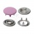 Кнопка рубашечная (закрытая) 9,5мм - эмаль, цв.003 - розовый - купить в Рязани. Цена: 5.74 руб.