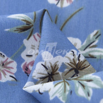 Плательная ткань "Фламенко" 12.1, 80 гр/м2, шир.150 см, принт растительный - купить в Рязани. Цена 243.96 руб.