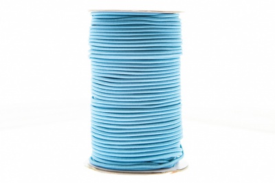 0370-1301-Шнур эластичный 3 мм, (уп.100+/-1м), цв.168 - голубой - купить в Рязани. Цена: 459.62 руб.