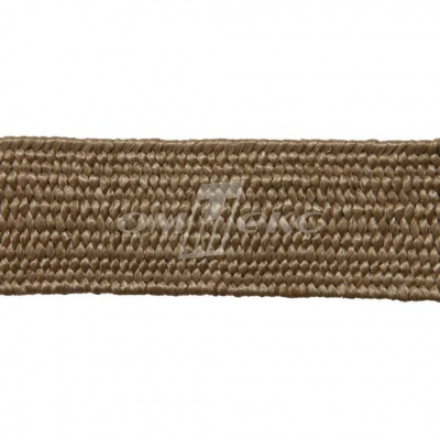 Тесьма отделочная полипропиленовая плетеная эластичная #2, шир. 40мм, цв.- соломенный - купить в Рязани. Цена: 50.99 руб.