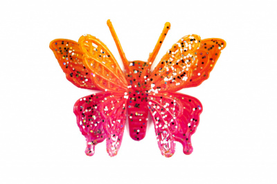 Бабочка декоративная пластиковая #10 - купить в Рязани. Цена: 7.09 руб.