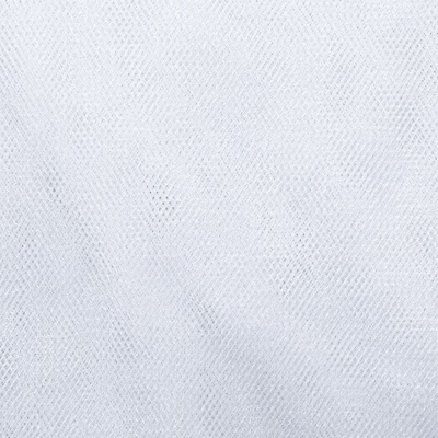 Трикотажное полотно Тюль Кристалл, 100% полиэфир, 16-01/белый, 15гр/м2, шир.160см. - купить в Рязани. Цена 128.39 руб.