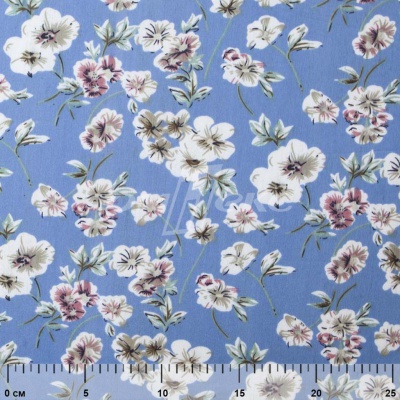 Плательная ткань "Фламенко" 12.1, 80 гр/м2, шир.150 см, принт растительный - купить в Рязани. Цена 243.96 руб.