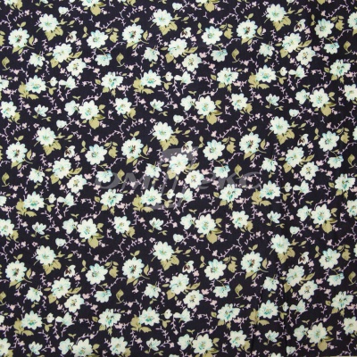 Плательная ткань "Софи" 8.1, 75 гр/м2, шир.150 см, принт растительный - купить в Рязани. Цена 243.96 руб.