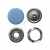 Кнопка рубашечная (закрытая) 9,5мм - эмаль, цв.182 - св.голубой - купить в Рязани. Цена: 5.74 руб.