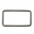 Рамка металлическая прямоугольная, 40 х 15 мм- тём.никель - купить в Рязани. Цена: 4.60 руб.