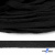 Шнур плетеный d-8 мм плоский, 70% хлопок 30% полиэстер, уп.85+/-1 м, цв.- чёрный - купить в Рязани. Цена: 735 руб.