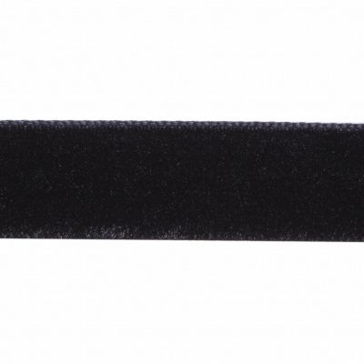 Лента бархатная нейлон, шир.12 мм, (упак. 45,7м), цв.03-черный - купить в Рязани. Цена: 448.27 руб.
