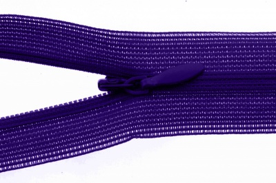 Молния потайная Т3 866, 20 см, капрон, цвет фиолетовый - купить в Рязани. Цена: 5.27 руб.