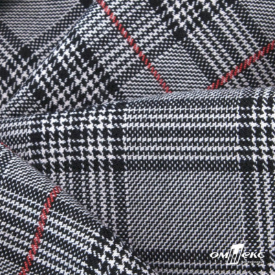 Ткань костюмная "Клер" 80% P, 16% R, 4% S, 200 г/м2, шир.150 см,#10 цв-серый/красный - купить в Рязани. Цена 412.02 руб.