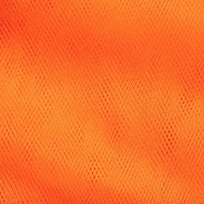 Фатин матовый 16-127, 12 гр/м2, шир.300см, цвет оранжевый - купить в Рязани. Цена 96.31 руб.