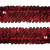Тесьма с пайетками 3, шир. 30 мм/уп. 25+/-1 м, цвет красный - купить в Рязани. Цена: 1 087.39 руб.