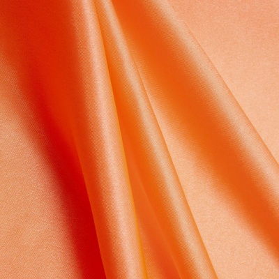 Поли креп-сатин 16-1543, 120 гр/м2, шир.150см, цвет персик - купить в Рязани. Цена 155.57 руб.