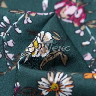Плательная ткань "Фламенко" 6.1, 80 гр/м2, шир.150 см, принт растительный - купить в Рязани. Цена 241.49 руб.