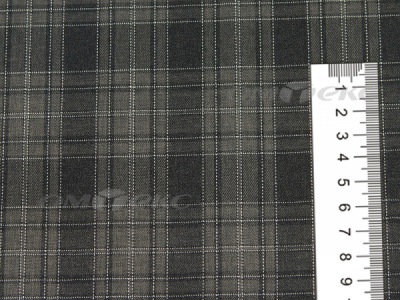 Ткань костюмная клетка 25235 2004, 185 гр/м2, шир.150см, цвет серый/бел - купить в Рязани. Цена 