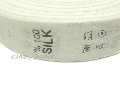 Состав и уход за тк.100% Silk (1000 шт) - купить в Рязани. Цена: 520.46 руб.